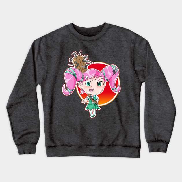 Kazuki the Evil Girl Scout Crewneck Sweatshirt by Dragonheart Studio